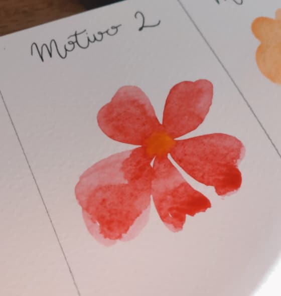 Violeta Luján - 3 motivos florales dibujados con acuarelas - 5